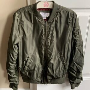 Olive Bomber Jacket